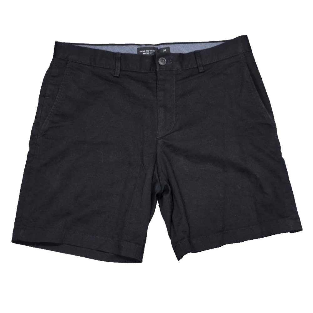 Club Monaco Chino Shorts cotton Baxter Fit Casual Mens Black Sz 30 A006191